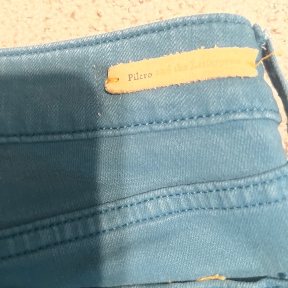 Pilcro and the Letterpress Stet Skinny Blue Jeans Size 26P - Picture 3 of 6